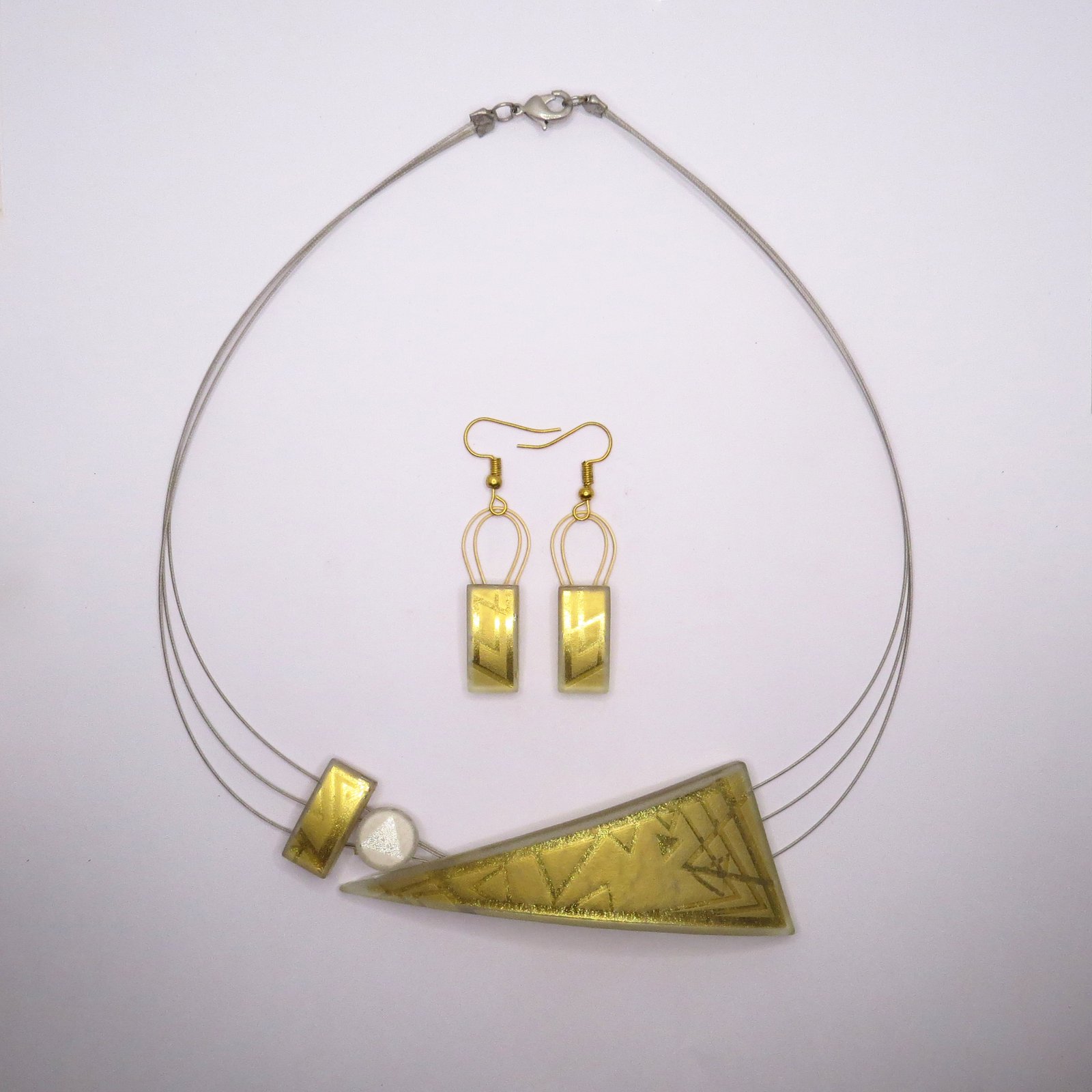 Solar Prism Gold Glass Set